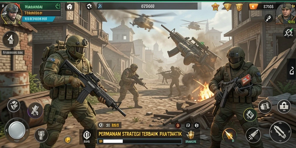 Screenshot gameplay 8768 yang menampilkan aksi strategi seru.