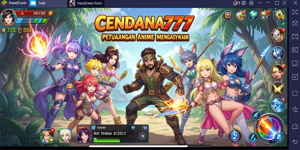 Tampilan gameplay CENDANA777 dengan karakter Anime yang mengasyikkan.