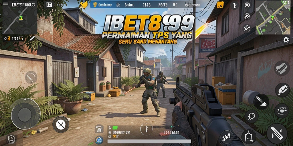 Tampilan gameplay menegangkan dalam <strong>IBET899</strong> yang penuh aksi TPS.