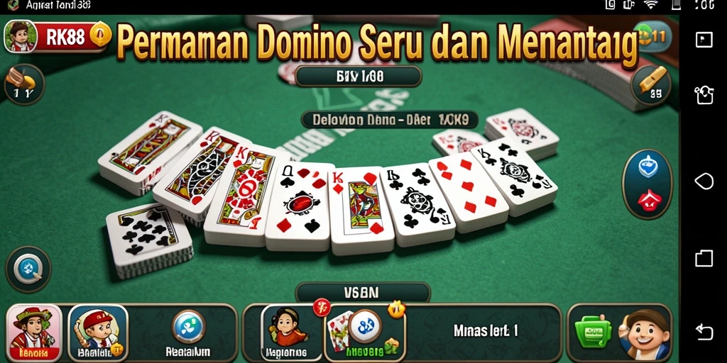 Tampilan gameplay RK88 yang seru dalam permainan Domino.
